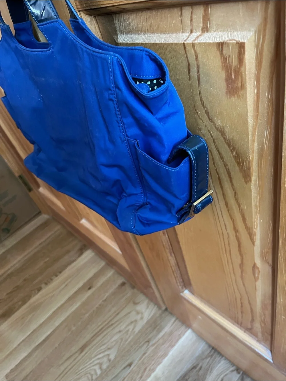 kate spade cobalt blue nylon tote